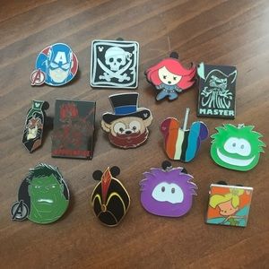 Lot of Disney World enamel pins